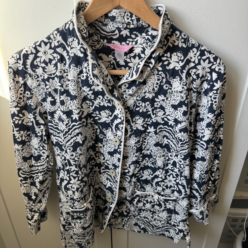 Lilly Pulitzer Long sleeve notch pajamas